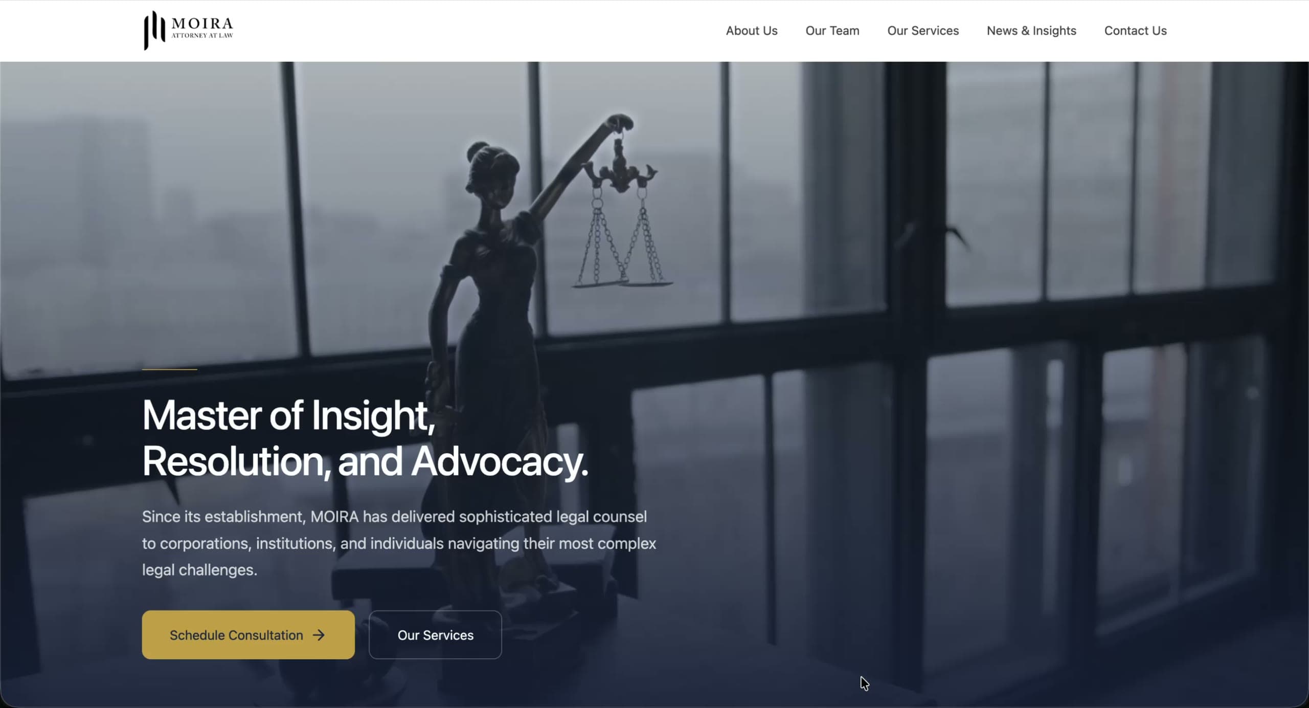 And published: the same profile on the live site, as a visitor meets it.